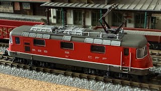 Marklin 88594 SBB Cl Re 4/4 II Electric Locomotive Test Run at z.scale.hobo 08.15.2026