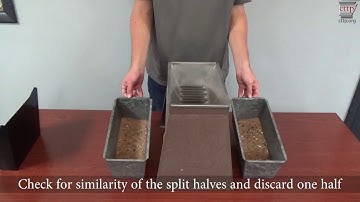 AASHTO R 76 - Reducing Samples - Splitting Fine Aggregate