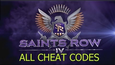 Saints Row 4 CHEAT CODE LIST
