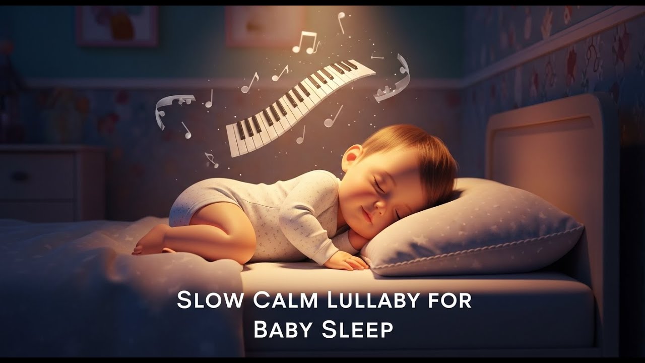 1 Hour Baby Sleeping Music 💤 | Slow Calm Lullaby for Deep Sleep