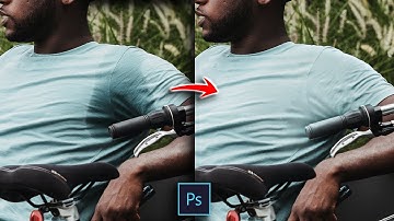How To: Remove Sweat Stain In Photoshop (4 Min) | Frequency Separation | Non Destructive