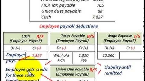 Current Liabilities Accounting (Payroll Deductions, Employee Vs Employer Payables & Expense)