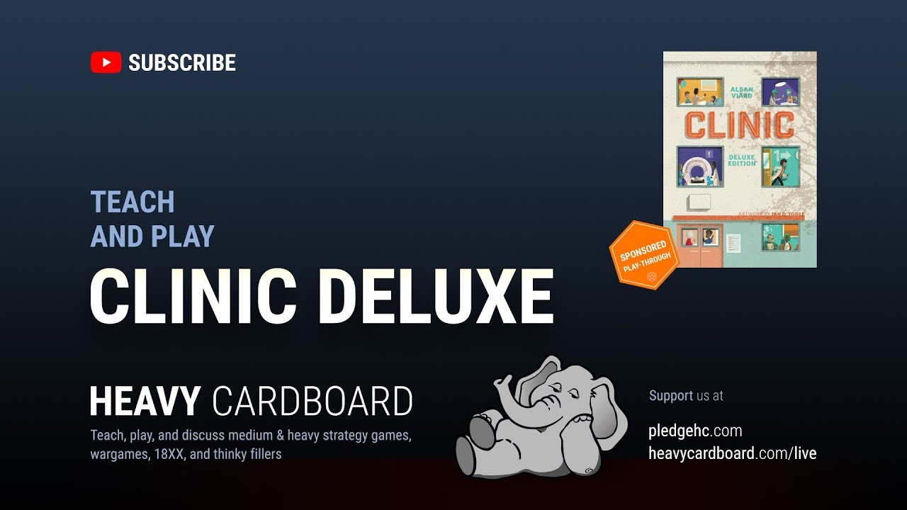 Clinic: Deluxe Edition 4p Teaching & Play-through by Heavy Cardboard