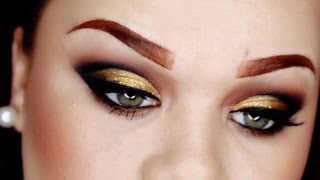 Black & Gold Cut Crease ♡ New Years Collab w/ MakeupbyGio