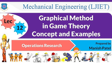 L 12 Graphical Method | Game Theory | Operations Research | Mechanical