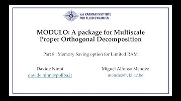 MODULO Tutorial 8 : Memory Saving option for Limited RAM