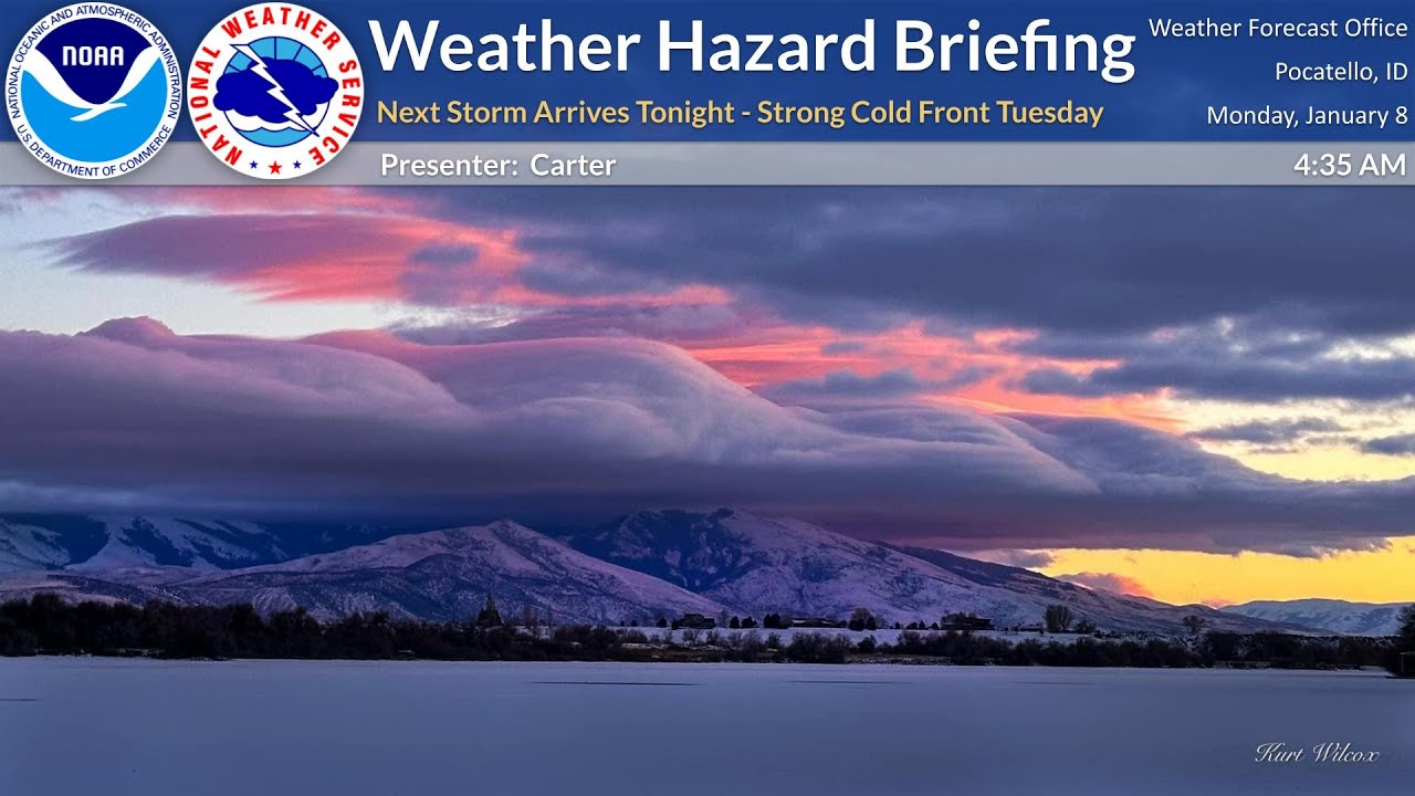 01/08/24 Hazard Briefing - Next Storm Arrives Tonight - Strong Cold ...