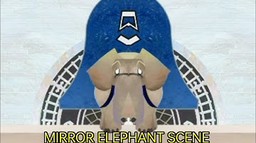 MIRROR ELEPHANT SCENE WITH COLOR INVERSION EFFECT (HICKORY DICKORY DOCK) VIDEO EFFECTS