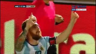 Golazo de Messi de tiro libre a Colombia. Eliminatorias RUSIA 2018. (Relato Rodolfo De Paoli)