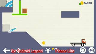 Brain physics map 1 level 153, 3 stars Android solution