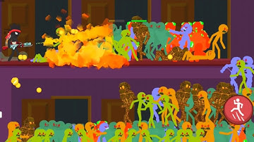 Stickman vs 800 Zombies Gameplay Chapter 4 Level 112-115