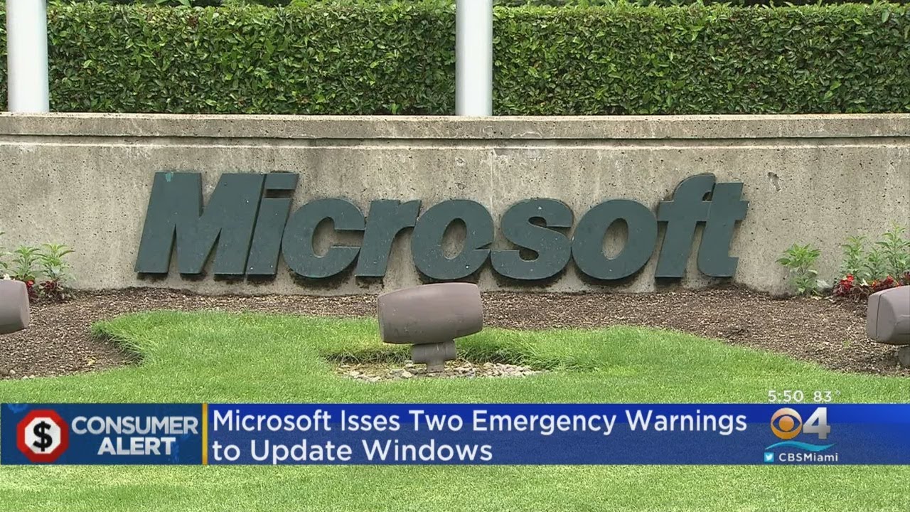 Microsoft Issues Two Emergency Warnings To Update Windows YouTube