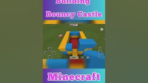 How to build a Bouncy Castle in #Minecraft.