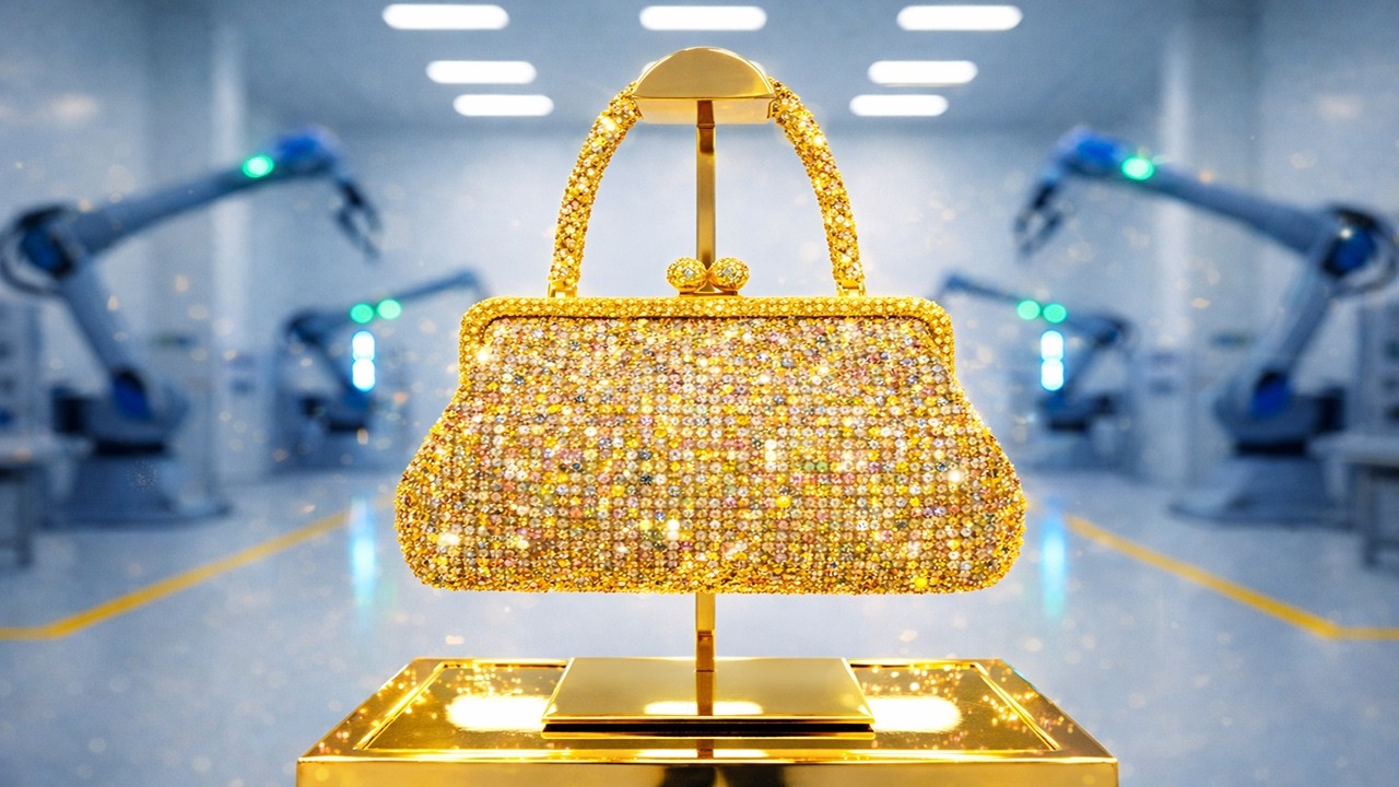 Inside the Factory: Mouawad Flower of Eternity Bag | Flexible Gold & Multi-Color Diamonds