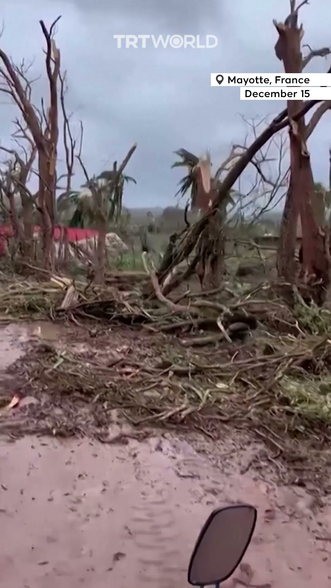 Footage shows Indian Ocean island of Mayotte devastated by Cyclone Chido