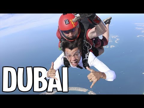 TOMEI LEITINHO DE CAMELO E PULEI DE PARAQUEDAS EM DUBAI
