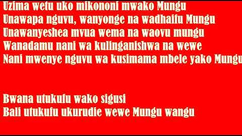WAKUABUDIWA INSTRUMENTAL  BEAT with lyrics