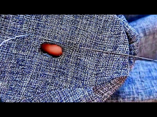 how to fix a cigarette burn hole in jacket How to Repair a Cigarette Burned Coat at Home With a Sewing  Needle👍🤗Really Leave No Trace