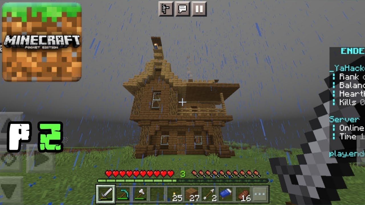 Minecraft Pocket Edition Server Part 2 ធ្វើផ្ទះ EnderMC ភាគ២ YouTube