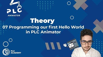07 Programming our first Hello World in PLC Animator. PLC Programming Course PLC Animator android
