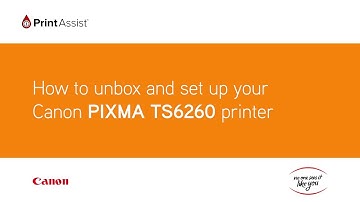 How to unbox and set up the Canon PIXMA HOME TS6260