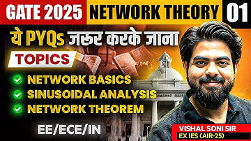 GATE 2025 | Network Theory Part 01 | ये PYQ