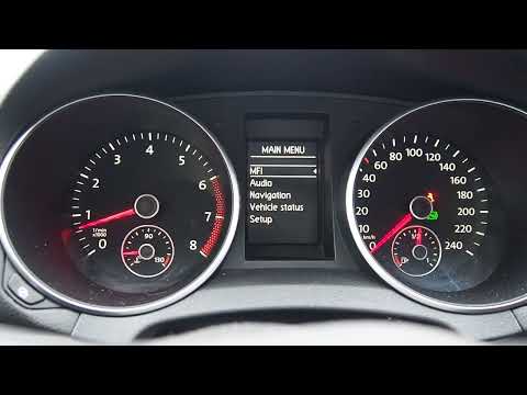 Как поменять язык на бортовом компьютере в автомобиле VW GOLF 6