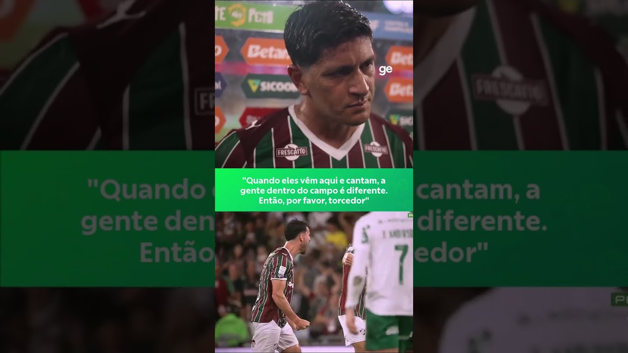 AUTOR DO GOL DA VITÓRIA DO FLU SOBRE O PALMEIRAS, CANO FAZ APELO AO TORCEDOR | #shorts | ge.globo