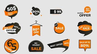 Prices Titles And Tags After Effects Templates