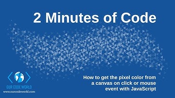 How to get the pixel color from a canvas on click or mouse event with Javascript | 2 Minutes of Code