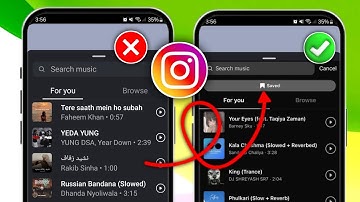 How to Fix Instagram Story Saved Audio Music Option Not Showing | Saved Audio Missing