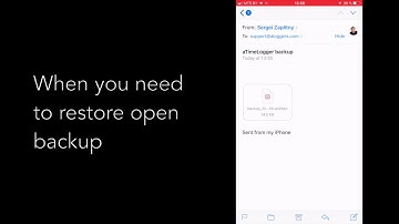 aTimeLogger Basics - #6 Backup and Restore