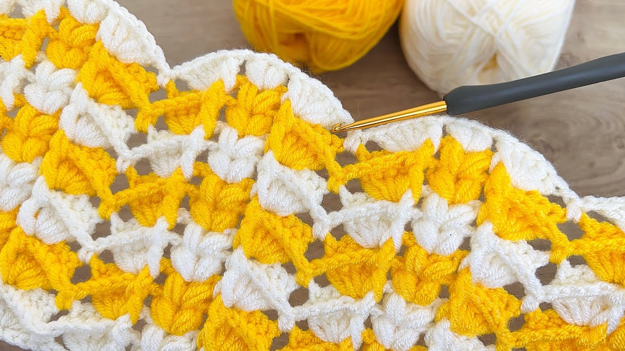 2tone Pattern Two-Tone 💛 Crochet Blanket Pattern - YouTube