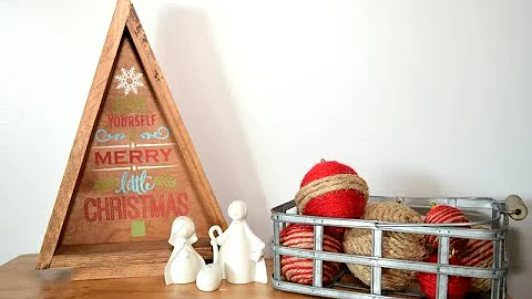 DIY Wooden Triangle Christmas Tree Video