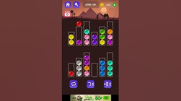 Level 123 Ball Sort Master Answer #ballsortpuzzle
