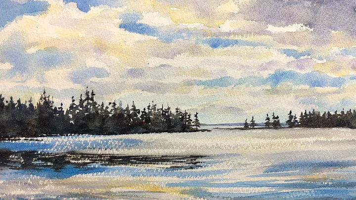 Watercolor Painting Tutorial, Maine Cove