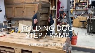 Folding dog steps and ramp