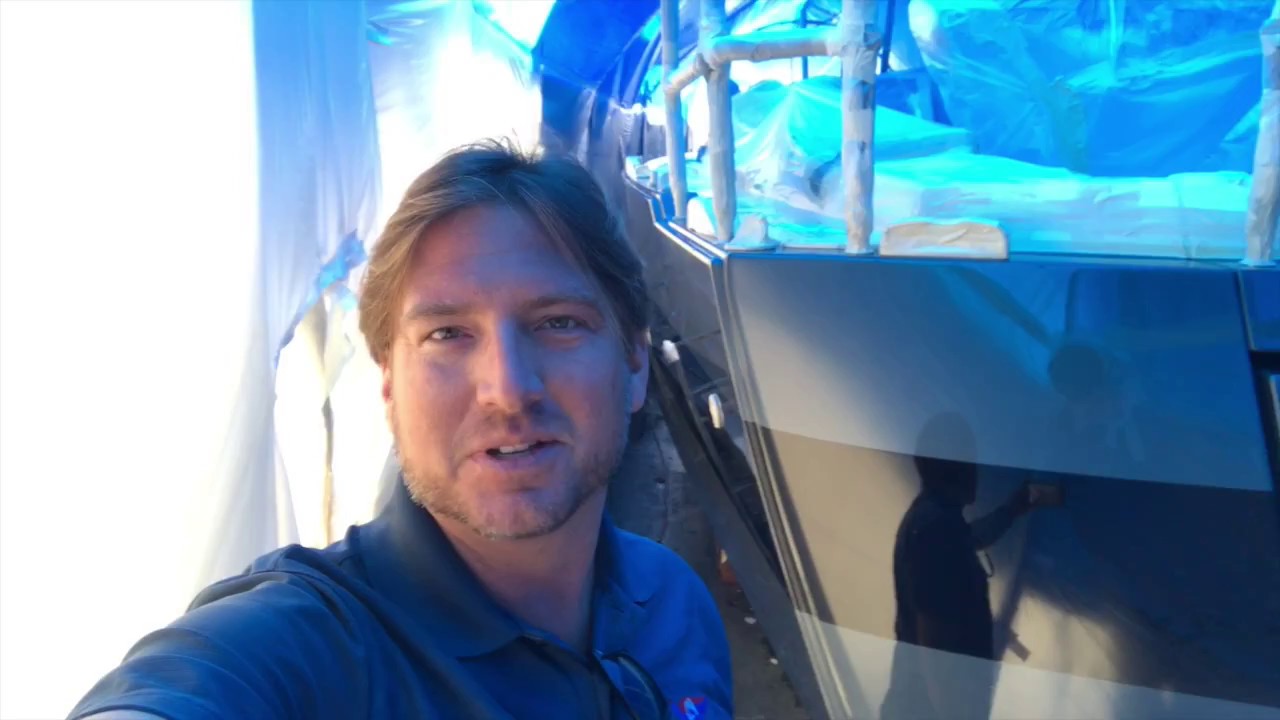 Jeanneau 64 Painting Hull Update January 30th By: Ian Van Tuyl