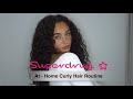 At Home Curly Hair Routine