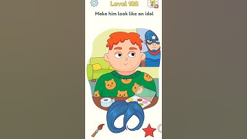 DOP 3 : Level 182 Make him look like an Idol #walkthrough #solutions #shorts #deleteonepart #dop3