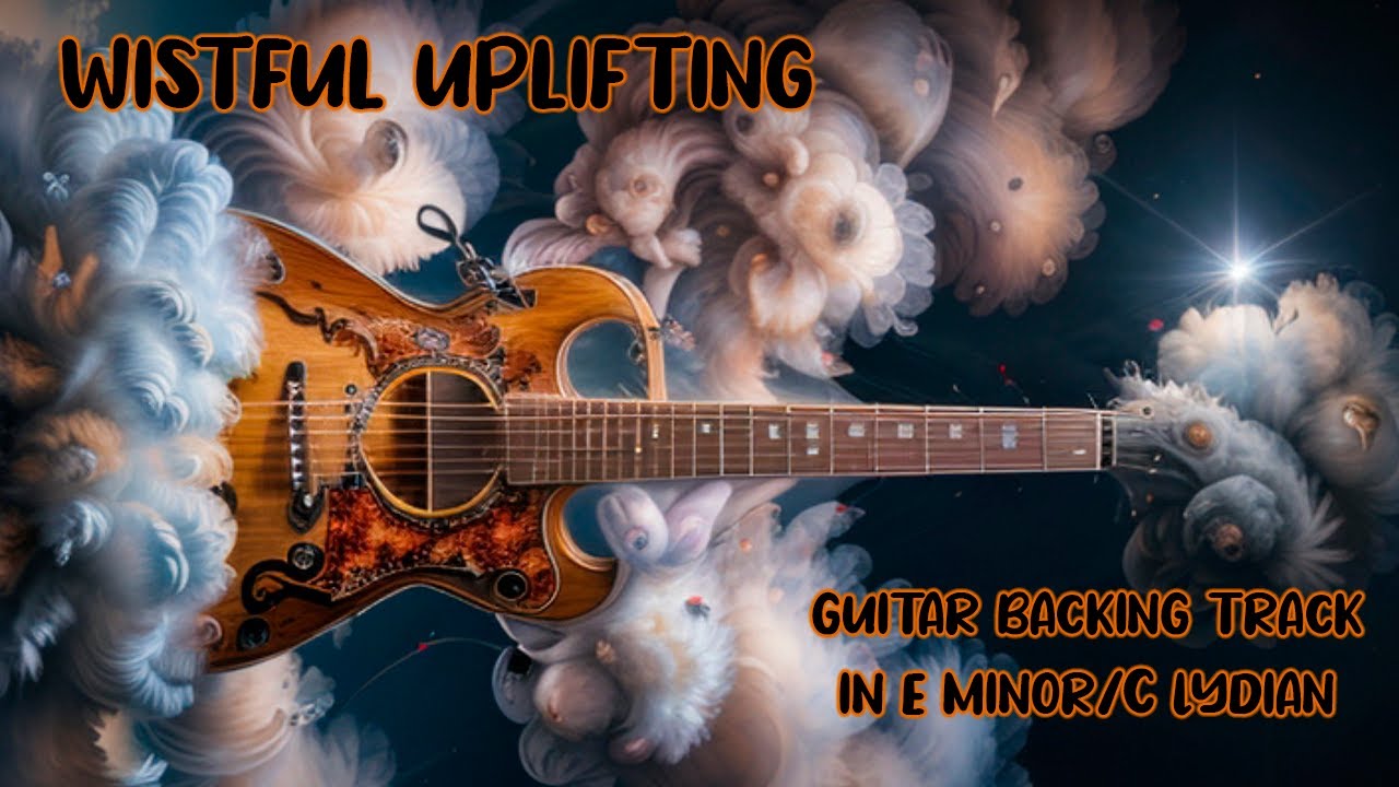 Wistful Uplifting Guitar Backing Track Jam in E Minor | C Lydian