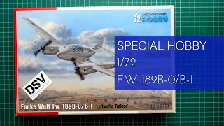 Special Hobby 1/72 Fw 189B-0/B-1 (SH72430) Review