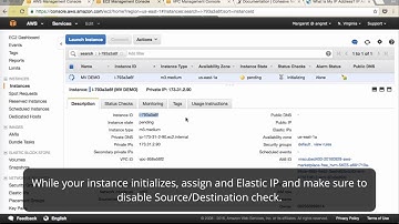 Set up, launch and configure VNS3 from the AWS Marketplace