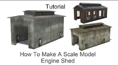 Tutorial: Make An HO-N Or OO Scale Model Railway Engine Shed |🔥