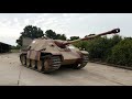Jagdpanther loaded into transport ahead of event