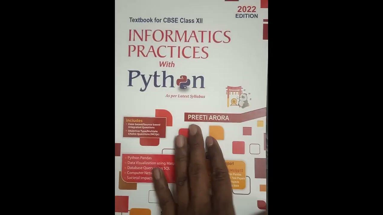 INFORMATICS PRACTICES With Pythen As per Latest Syllabus class 12 | by ...