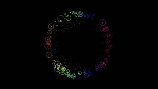 Line and ripple. Draw by openFrameworks Profile