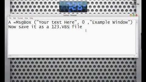 Create a Error Box In Windows OS