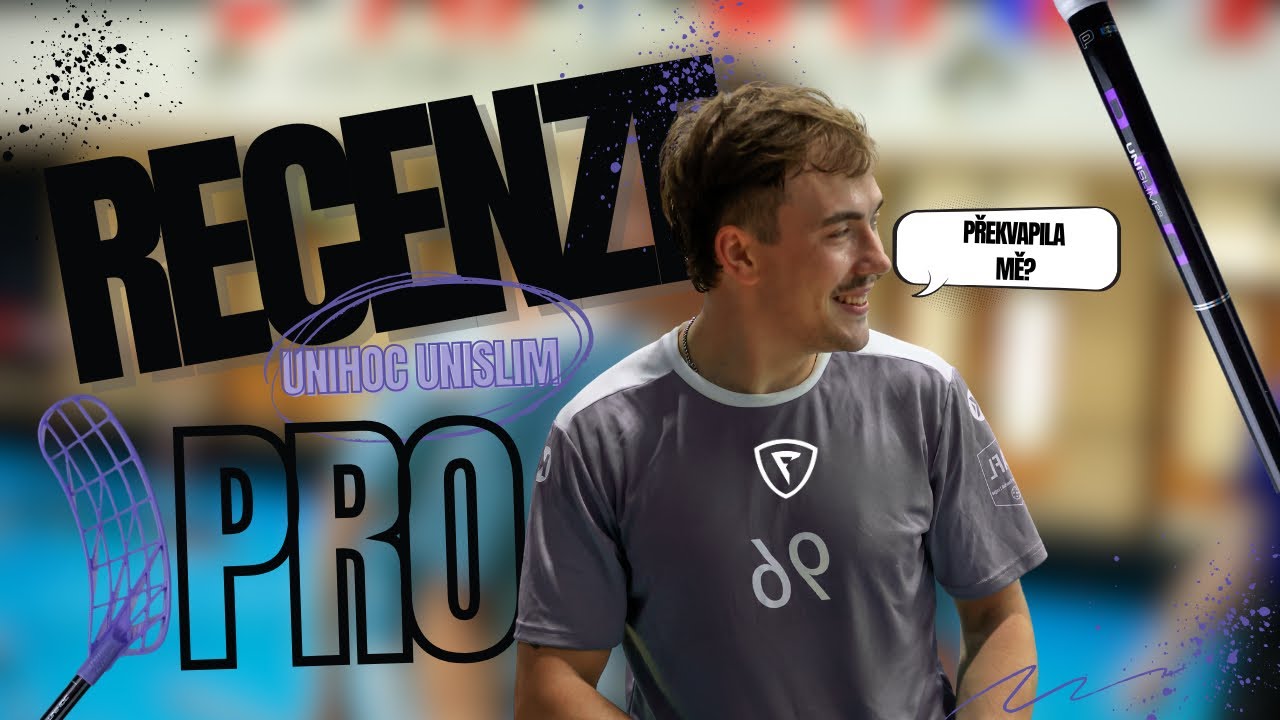 Můj trénink s florbalovou holí na kterou jsem dělal recenzi Unihoc Unilite PRO 27 Shiny Purple
