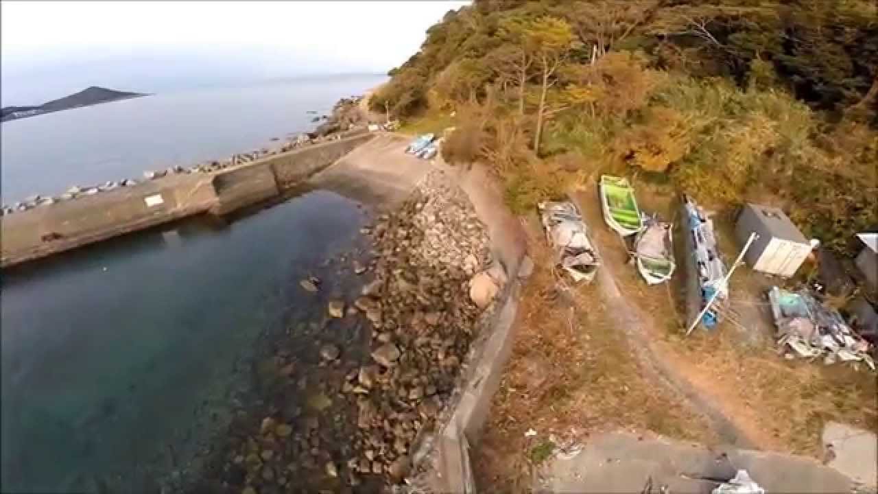 空撮アオリイカ釣り場 和歌山 日高町 産湯漁港 Youtube